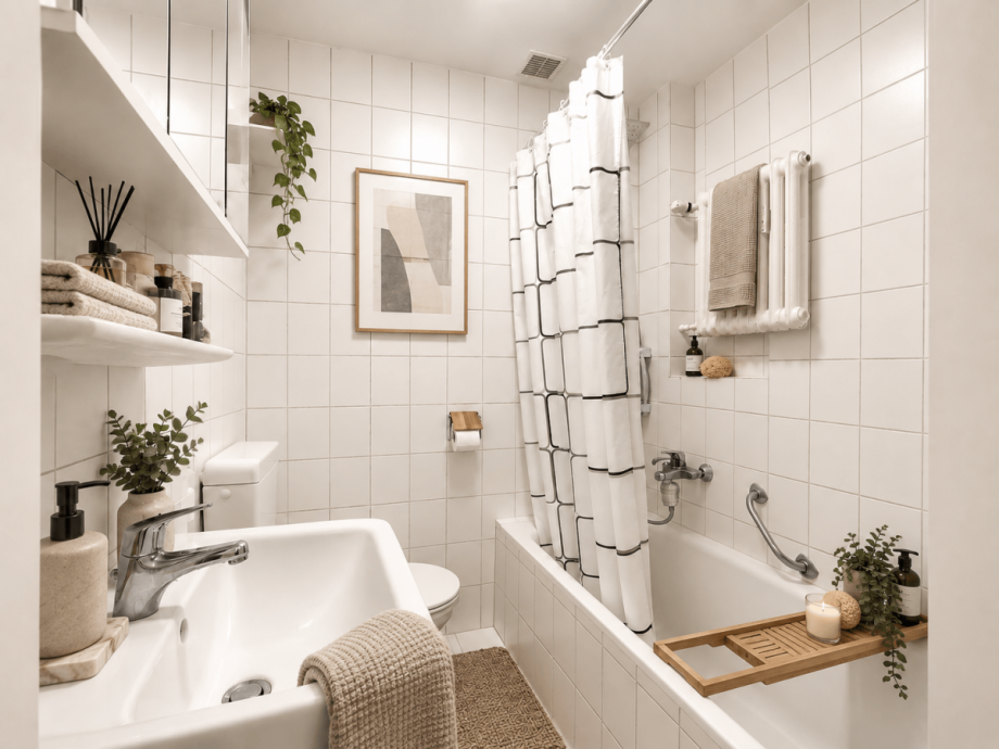 Wannenbad (virtuell m�bliert) Wohnung D�sseldorf