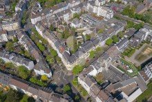 Luftbild Geniale Maisonettwohnung im 5. und 6. Obergeschoss