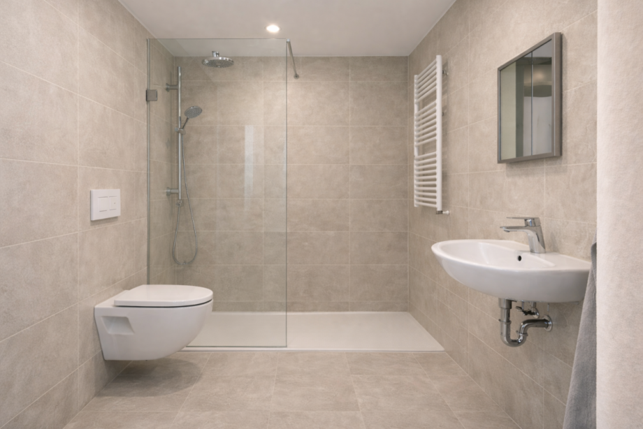 Bad saniert Dachgeschosswohnung D�sseldorf