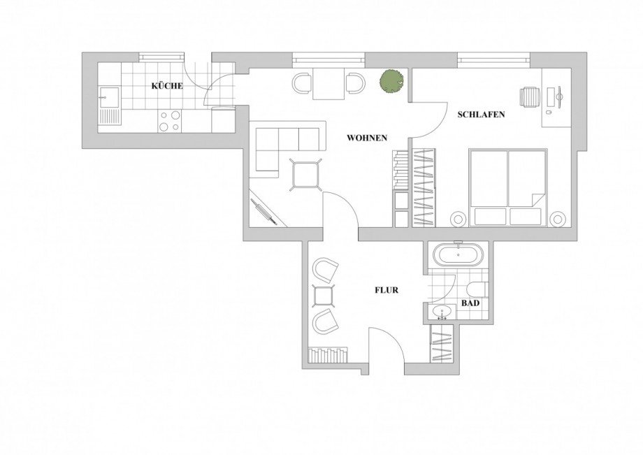 Grundriss Wohnung D�sseldorf