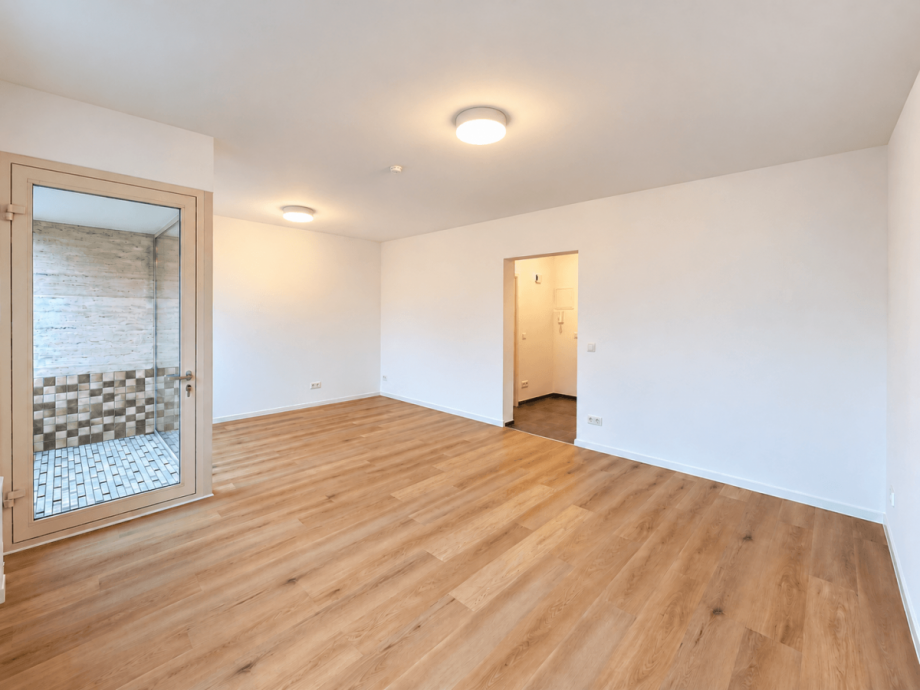 Wohn- und Schlafbereich mit Balkon Etagenwohnung D�sseldorf