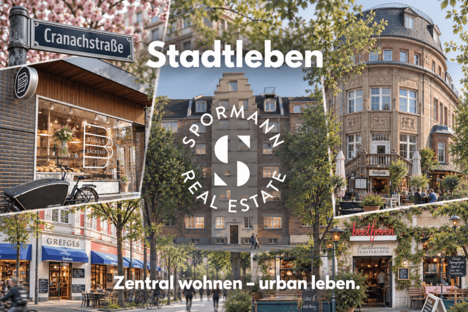 Stadtleben in Dudorfs Cranachstra�e Maisonettewohnung D�sseldorf