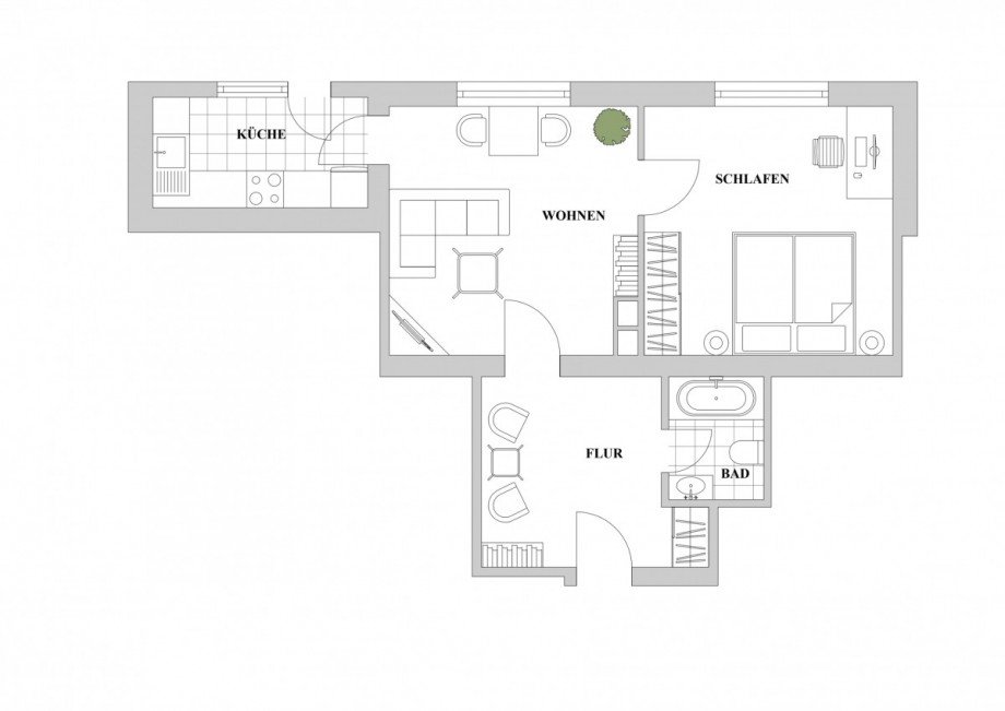 Grundriss Wohnung D�sseldorf