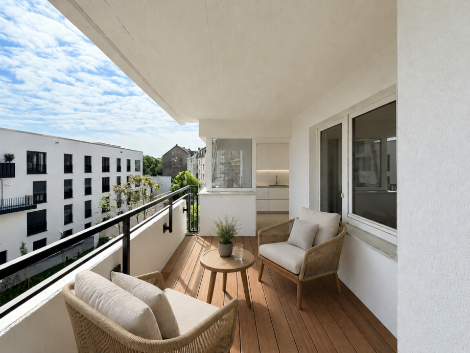 Balkon Etagenwohnung D�sseldorf