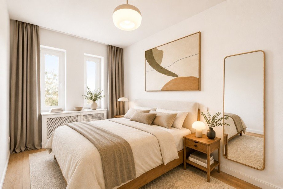 Einliegerwohnung - Schlafzimmer Maisonettewohnung D�sseldorf