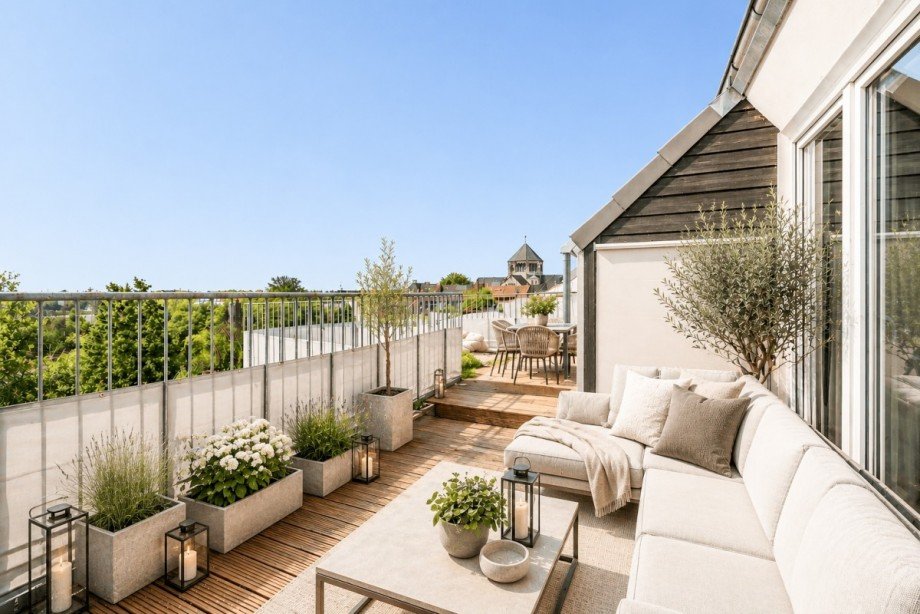 Dachterrasse Maisonettewohnung D�sseldorf
