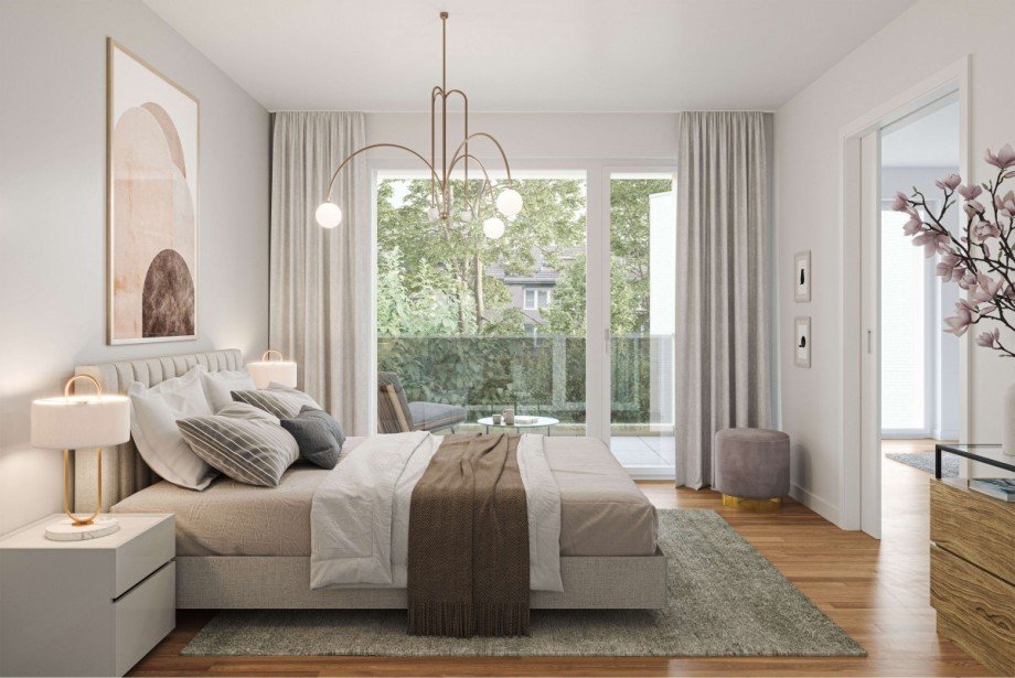 Schlafzimmer Etagenwohnung D�sseldorf