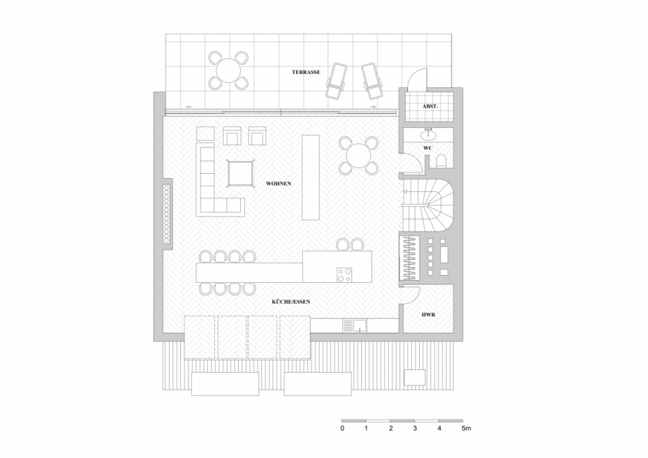 Grundriss Penthousewohnung D�sseldorf