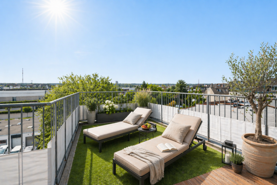 Dachterrasse Maisonettewohnung D�sseldorf