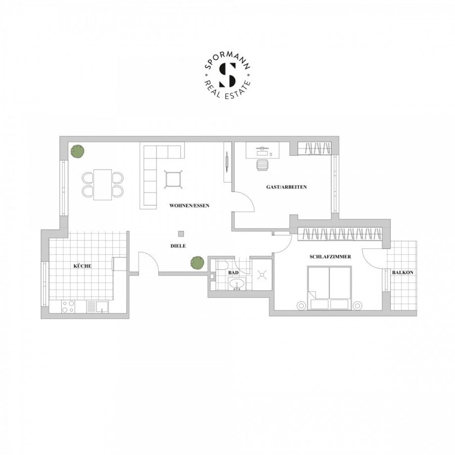Grundriss Etagenwohnung D�sseldorf