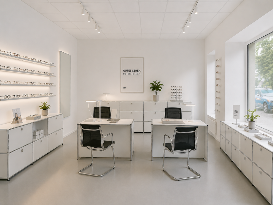 Verkaufsfl�che - Beispiel Optiker B�ro / Praxis D�sseldorf
