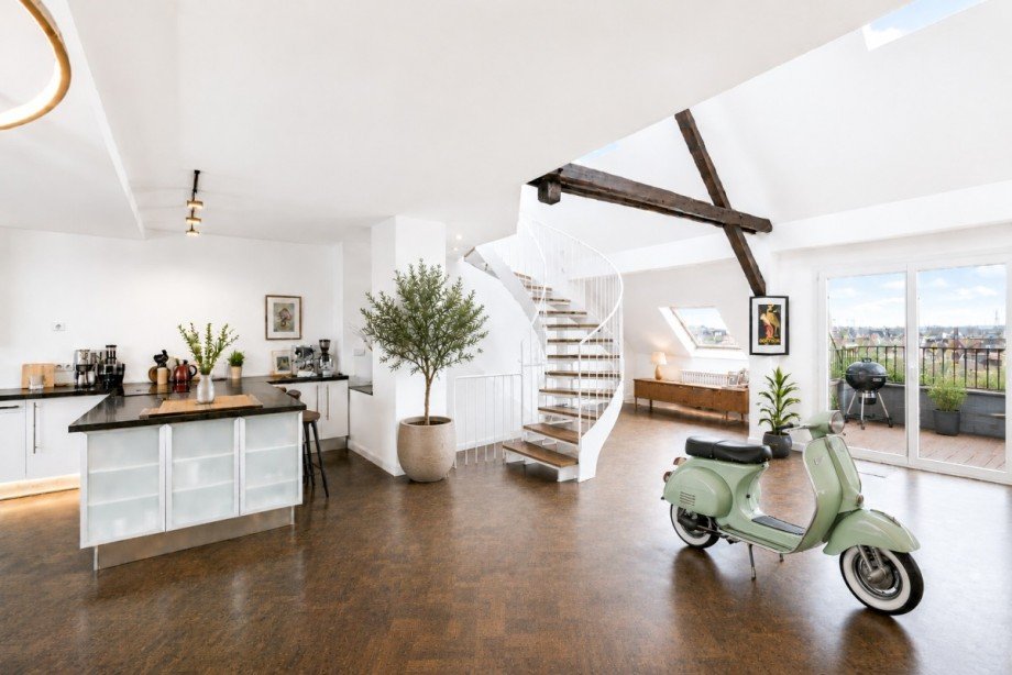 Offener Wohn-, Ess-, Kochbereich 2 Maisonettewohnung D�sseldorf