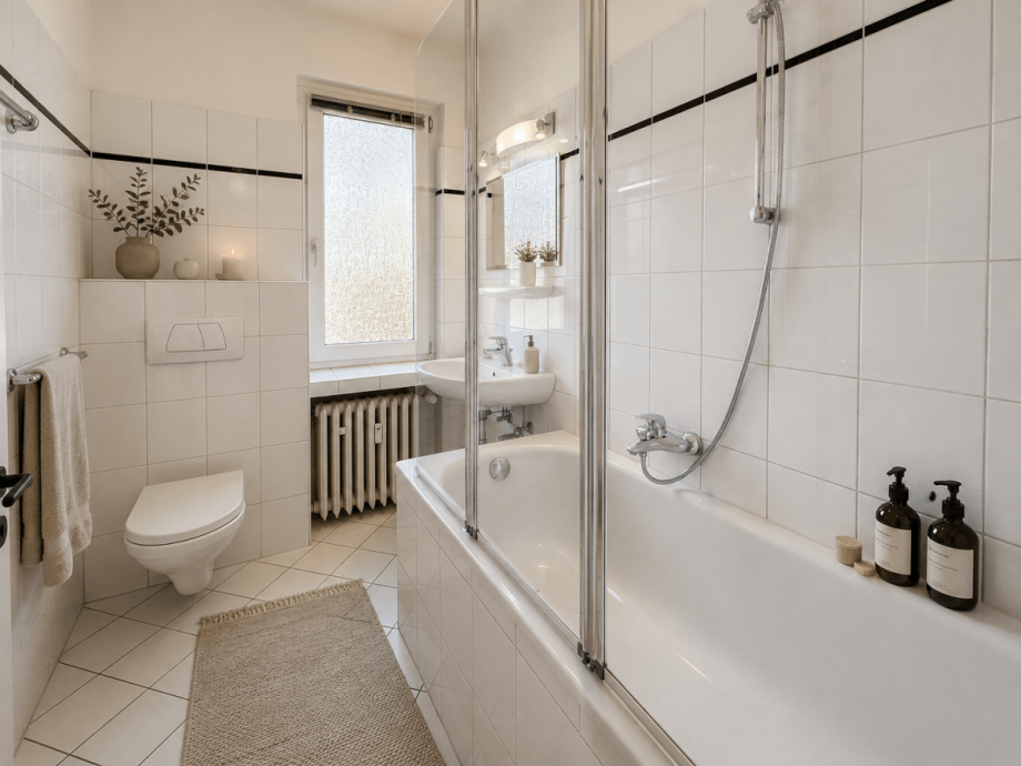 Wannenbad (virtuell mort) Etagenwohnung D�sseldorf