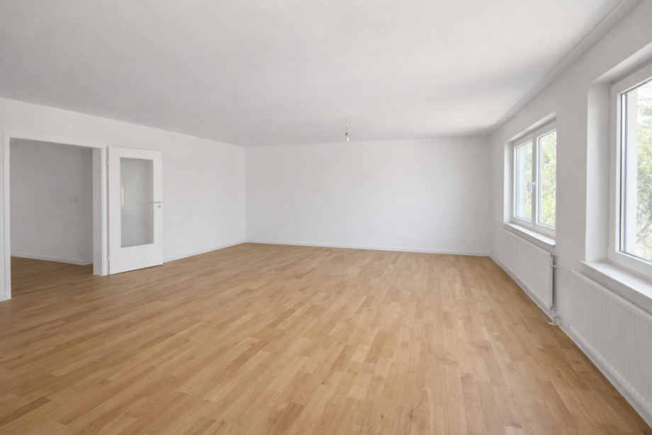 Wohnzimmer nach Renovierung Etagenwohnung D�sseldorf