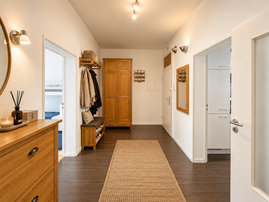Diele - virtuell m�bliert Etagenwohnung D�sseldorf