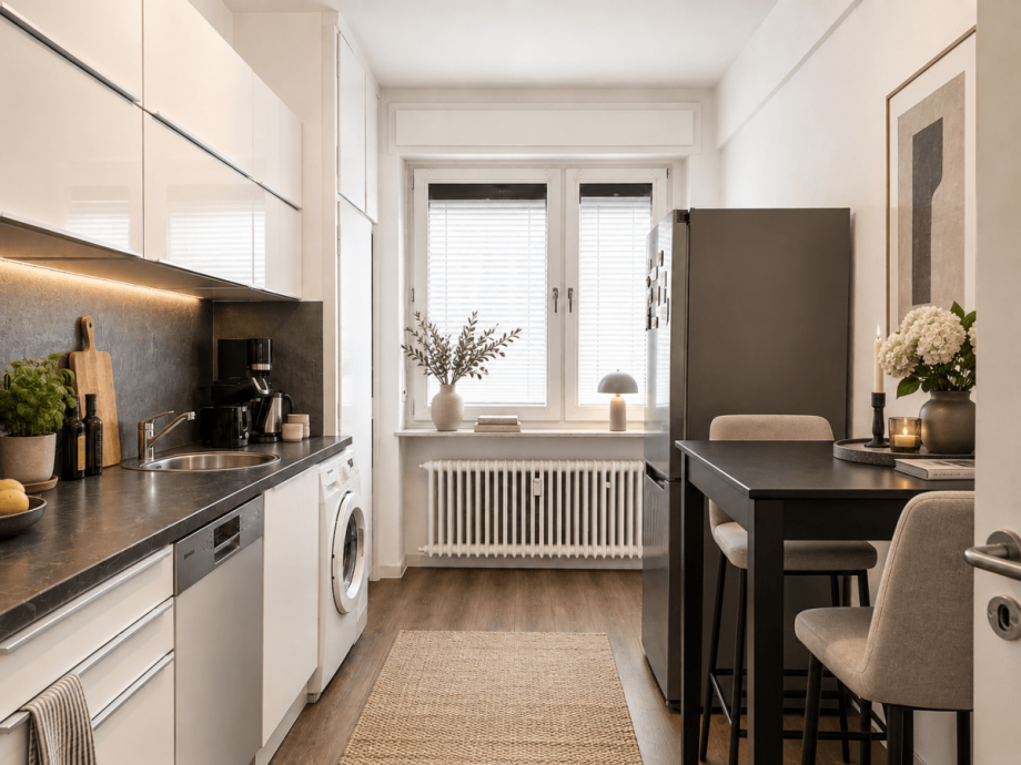 Kumit Zugang zum Balkon (virtuell m�bliert) Wohnung D�sseldorf