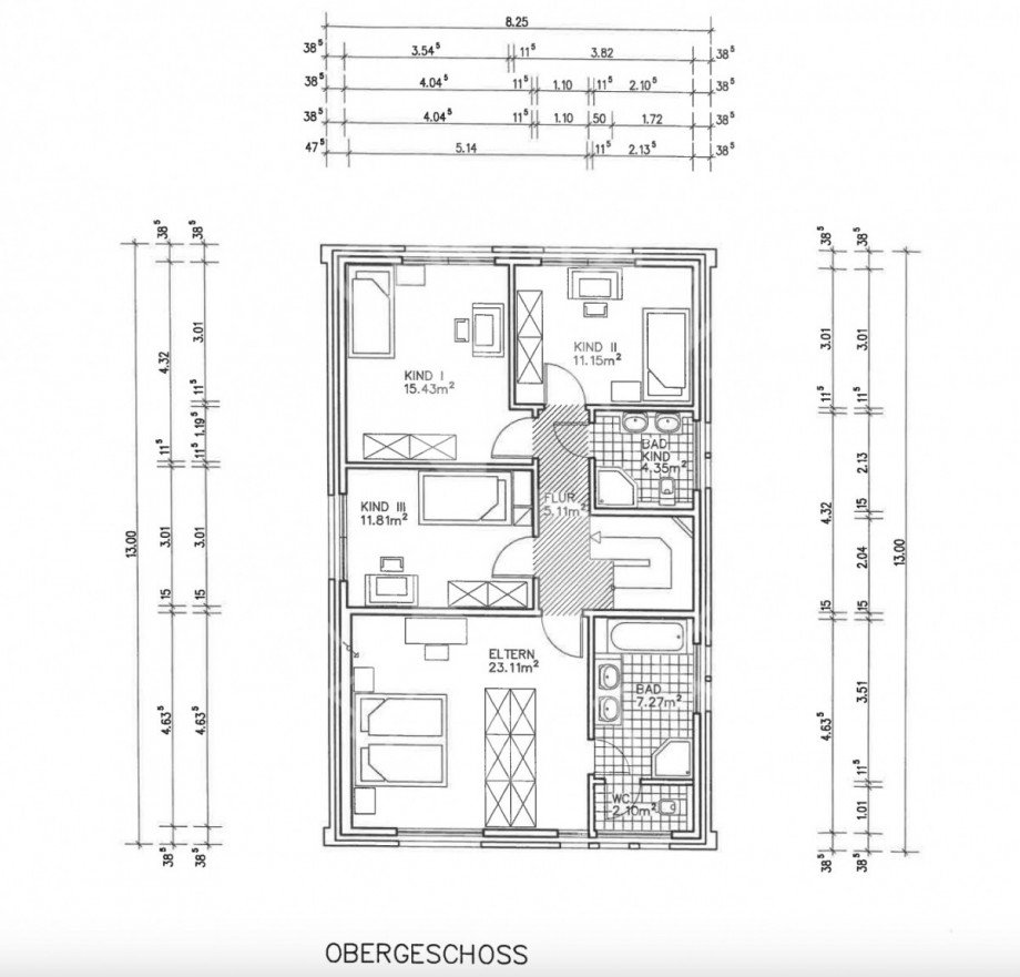 Obergeschoss Einfamilienhaus D�sseldorf