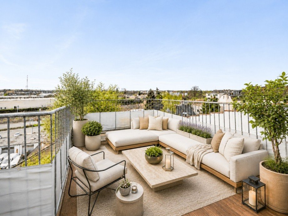 Dachterrasse Maisonettewohnung D�sseldorf