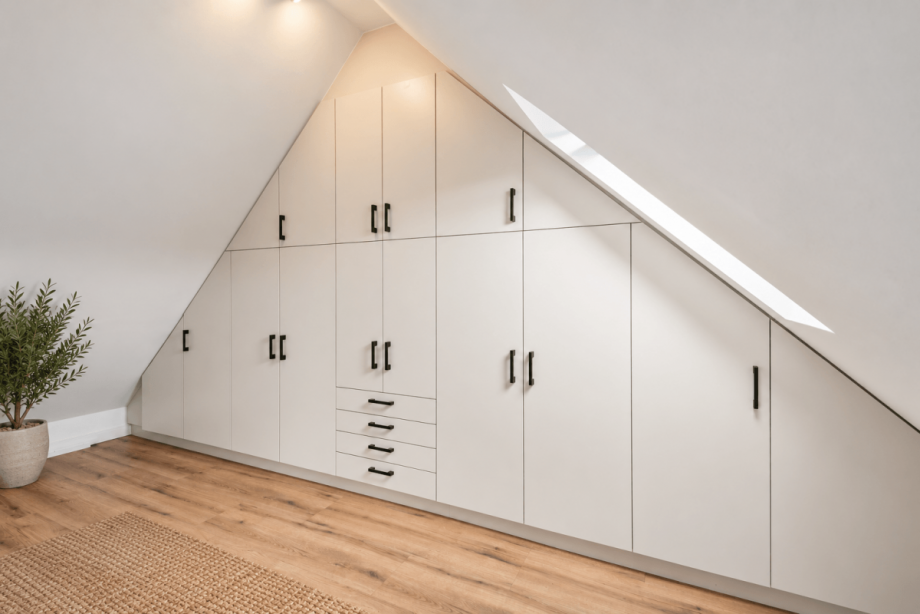 Ankleide mit hochwertigem Einbauschrank Maisonettewohnung D�sseldorf
