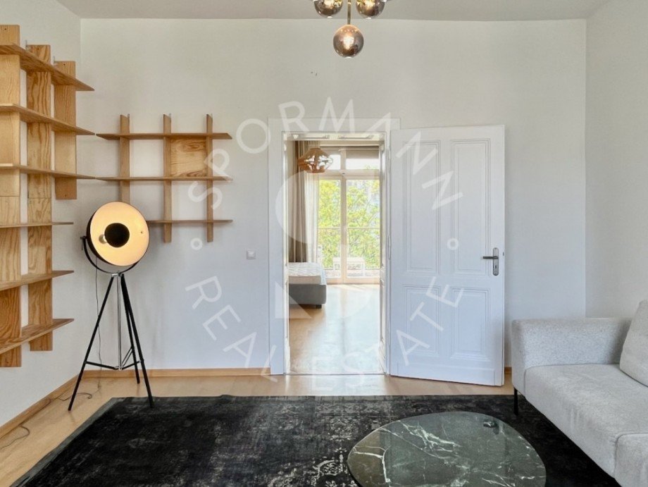 Wohnzimmer zum Schlafzimmer Etagenwohnung D�sseldorf