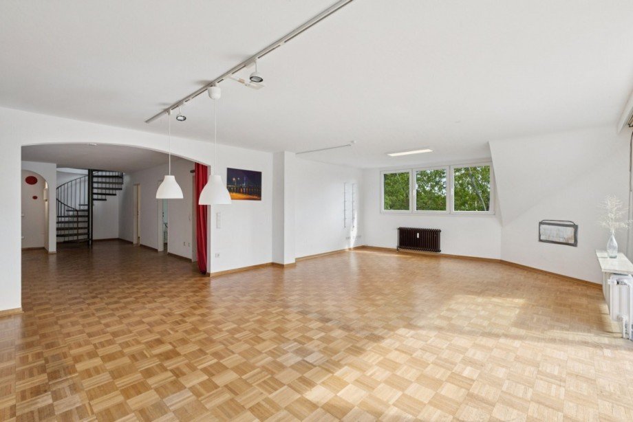 Wohnzimmer Maisonettewohnung D�sseldorf
