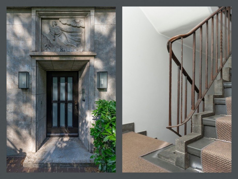 Au�enansicht und Treppenhaus Penthousewohnung D�sseldorf