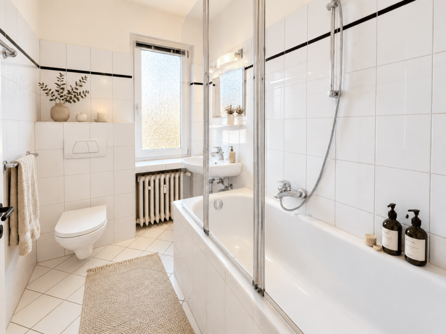Wannenbad (virtuell mort) Etagenwohnung D�sseldorf