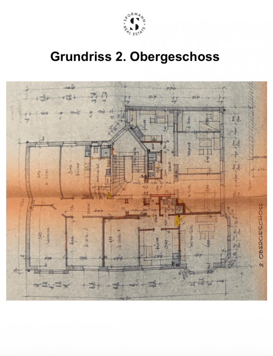Grundriss 2. Obergeschoss Mehrfamilienhaus Oberhausen
