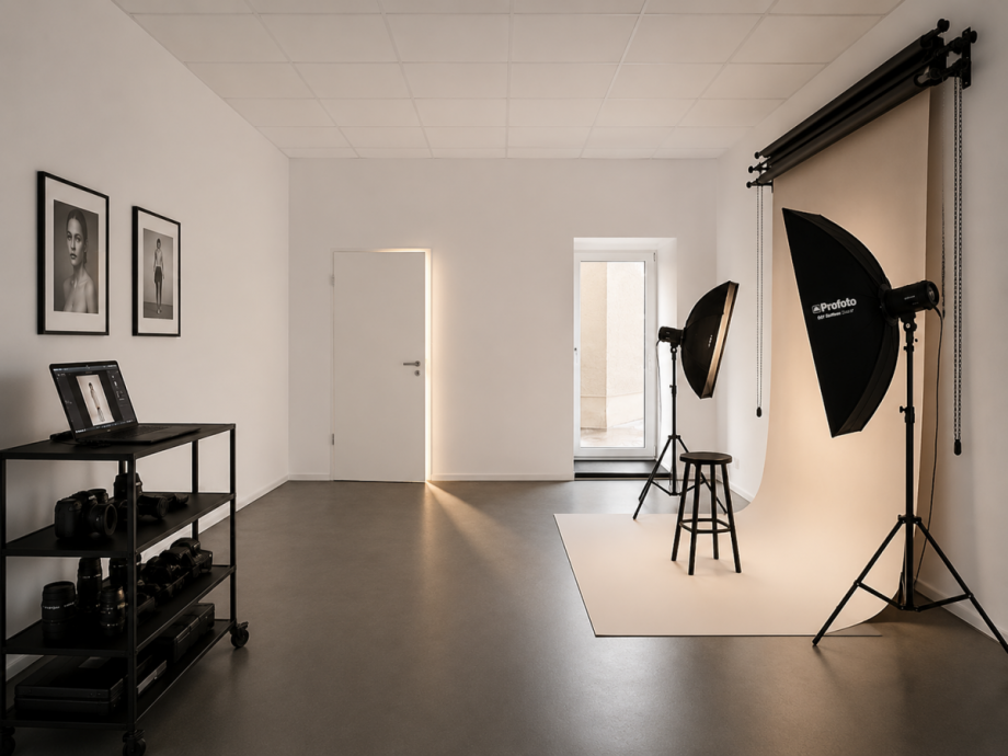 hinterer Bereich - Beispiel Fotostudio B�ro / Praxis D�sseldorf