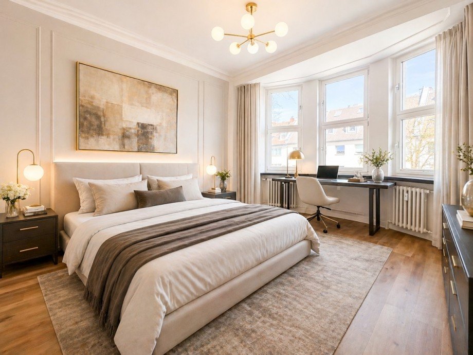Schlafzimmer Etagenwohnung D�sseldorf