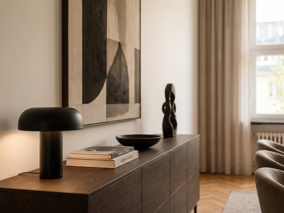 Detailaufnahme - virtuell m�bliert Etagenwohnung D�sseldorf